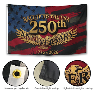 Bandera Patriótica de EE. UU. para el 250 Aniversario, con Águila, 1776-2026, Decoración con Efecto Desgastado para el Día de la Independencia Americana - Product Image 5