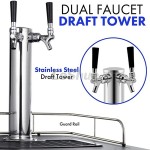 Çift Musluklu Bira Soğutucu Dijital Bira Fıçısı Soğutucu Buzdolabı - Product Image 2