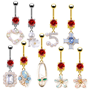 Gaby Novedad: Piercings <span class=keywords><strong>de</strong></span> Ombligo Colgantes <span class=keywords><strong>de</strong></span> Acero Quirúrgico con Diseño <span class=keywords><strong>de</strong></span> <span class=keywords><strong>Oso</strong></span> <span class=keywords><strong>Panda</strong></span> Adorable - Product Image 5