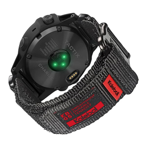 แถบยุทธวิธีกีฬาสำหรับผู้บุกเบิกสายไนลอนสำหรับ6X Fenix7X <span class=keywords><strong>Garmin</strong></span> Pro 5X PLUS 7 6 6Pro 26มม. 22มม. - Product Image 1