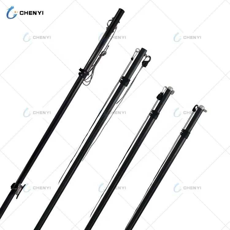 2M/8ft Telescopische Pole Voor Boot Schaduw Strand Paraplu Pole Beach Paraplu Onderdelen Carbon Fiber Luifel Pole