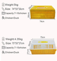 Boîtes de Transport des poules, récipients en plastique, pour bébés, Cage, 2 unités