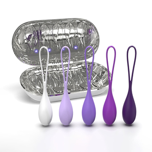 <strong>Kegel</strong> <strong>Vagina</strong> <strong>Balls</strong> Exercise System Set of 5 Premium Silicone <strong>Kegel</strong> <strong>Ball</strong> Set Exercise Weights Control with <strong>Training</strong> Kit for Women - Product Image 1