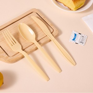 Nhiệm vụ nặng nề 7inch PS muỗng nhựa đồ dùng dùng một lần dao kéo Kit nhựa muỗng nĩa và dao cá nhân Bao bì thiết lập dao kéo - Product Image 5