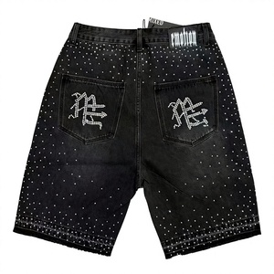 Shorts de sport décontractés pour hommes, taille mi-haute, 100 % coton de haute qualité, avec cordon de serrage, séchage rapide, respirants, couleur unie, très demandés - Product Image 5