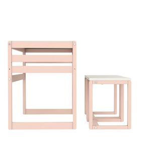 Pink Toddler Drawing Table and Chair Set Kids Activity Study <strong>Desk</strong> With Two Stools for Playroom Bedroom - Product Image 6