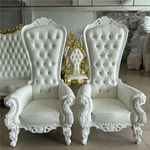 الملك الملكي الفاخر الذهبي مرتفع الظهر لحديقة خارجية لحفلات الزفاف غرفة المعيشة شقة مستشفى فيلا أو ورشة عمل - Product Image 5