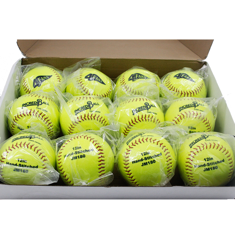 Großhandel Hohe Qualität Günstiger Preis Kunden spezifisches Logo Softball Übungs bälle Pitching Batting Hitting Training Softball