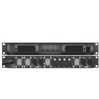 Amplificador de Potencia Digital Profesional de 1200Wx4 y 4 Canales para Audio Line Array, Clase D, 1U, con DSP para Subwoofer