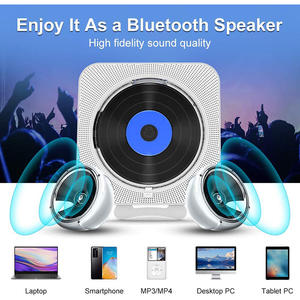 Firebox FCD-BK6088D Portable Wall Mountable CD Player Boombox Hifi <b>Stereo</b> 3Wx2 Built-in Speaker Home Audio Device - Product Image 4