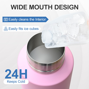Bouteille d'eau portable 2-en-1 en acier inoxydable de 32 oz (946 ml) avec logo personnalisé et récipient alimentaire pour animaux de compagnie - Product Image 3