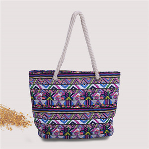 Bolso de Hombro Cruzado de Lona Estampada para Mujer, Estilo Étnico, Gran Capacidad, Cierre con Cremallera, Ecológico, Novedad 2026 - Product Image 2