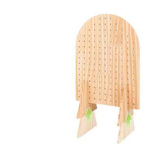 Espositore <span class=keywords><strong>per</strong></span> gioielli in legno 30x40 cm, colore naturale, organizer da scrivania <span class=keywords><strong>per</strong></span> collane, elastici <span class=keywords><strong>per</strong></span> capelli, bracciali, con struttura in legno massello - Product Image 2