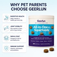 Complément alimentaire à mâcher tout-en-un pour chiens, en gros, OEM, avec glucosamine, probiotiques, oméga et vitamines, sous forme de friandises molles pour chiens