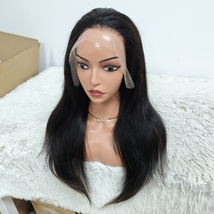 Promotion $78 Wholesale 10A Full Virgin Brazilian Hair Wig 100% Human Hair Straight 13X4 Lace Front Wigs for Black Women - Product Image 4