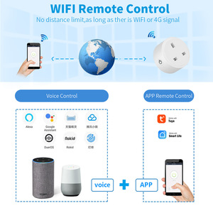 <b>UK</b> Standard WiFi <b>Smart</b> <b>Socket</b> 16A With Child Safety Door Protection For Household Use - Product Image 3