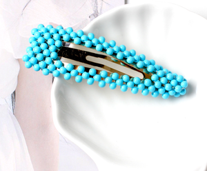 Nuovo stile spiaggia accessori per capelli colorati colore perla fermaglio per le donne - Product Image 4