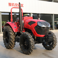Mini-tracteur haute performance 4x4, petit tracteur diesel 80 CV, tracteur à roues 4x4 avec pneus en caoutchouc pour le désherbage inter-rangs dans les vergers