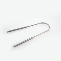 Outils de nettoyage buccal Kit de grattoir à langue Enlever la mauvaise haleine Nettoyant pour langue Hygiène buccale en acier inoxydable Nettoyant pour langue