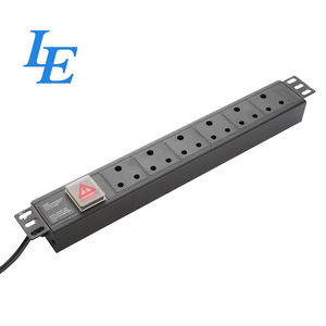 Unidad de Distribución de Energía Trifásica de 6 Vías Tipo Sudáfrica de 19 Pulgadas para Montaje en Gabinete de Servidor PDU 1.5U Original de Fábrica - Product Image 2