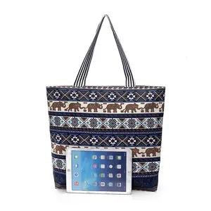 Бесплатная доставка Национальная женская холщовая кожаная дорожная мужская сумка Pp Нетканая сумка для покупок в стиле преппи