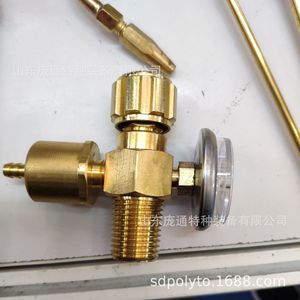 Nouveau modèle de robinet à oxygène en aluminium, corps hexagonal, vanne de réduction de pression pour les équipements de soudage, structure de contrôle du gaz - Product Image 1