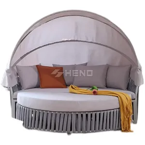 Chaise longue de piscine de haute qualité en PE imperméable pour hôtel, mobilier de loisirs, chaise longue de piscine extérieure, <span class=keywords><strong>lit</strong></span> de plage - Product Image 5