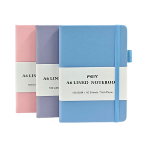 Chất lượng cao tùy chỉnh da A6 bìa cứng máy tính xách tay với may ràng buộc biểu tượng tùy chỉnh chủ bút Tạp Chí - Product Image 2