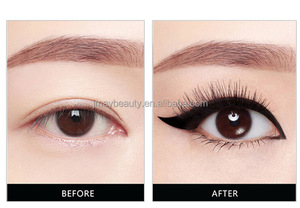 Tampons à double tête colorés 2 en 1 pour le maquillage des yeux, logo personnalisé biologique, taille S M L, stylo eyeliner liquide végétalien - Product Image 3