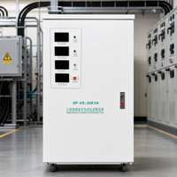 Stabilisateur de tension triphasé haute sécurité 30 kVA 380 V, régulateur automatique pour la protection et la stabilisation des fluctuations du réseau électrique