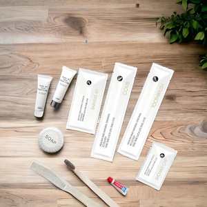 Ensemble d'articles de toilette personnalisés pour hôtel avec kit dentaire et dentifrice pour les voyages, logo imprimé pour hôtel et usage domestique - Product Image 3