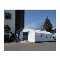 Tente de camping gonflable portable en PVC imperméable, installation rapide quatre saisons, conception hermétique, taille personnalisée pour situations d'urgence en extérieur