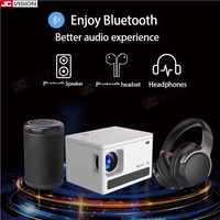 Projecteur intelligent Android Jcvision, affichage domestique HD, projecteur intelligent à haute luminosité, projecteur 4k