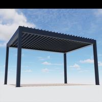 Toja Grille Lames Gazebo Terrasse Maison Support Extérieur Motorisé Bio Climat Extérieur Pergola Ouvrable