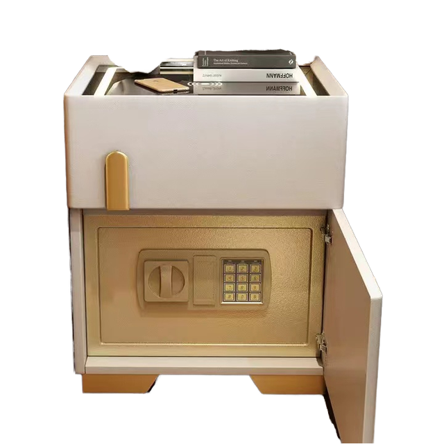 Customized Multi-Functional Wooden Bedside Table Wireless Charging Furniture for Bedroom & Living Room for Hotels