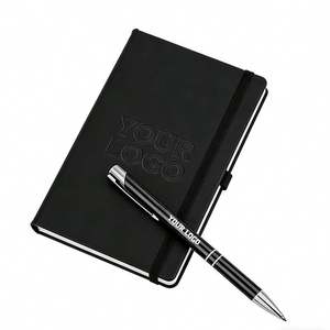 Low MOQ Custom Wholesale Promotional <b>A5</b> Business Aesthetic Journals Notebook PU Leather Hardcover Notebooks for Students - Product Image 1