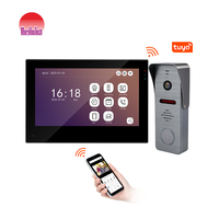 Videoportero Inteligente Tuya con WiFi, Pantalla Táctil de 7 Pulgadas, Cámara de 1080P, Audio Bidireccional, Intercomunicador Multi-Unidad, Desbloqueo Remoto