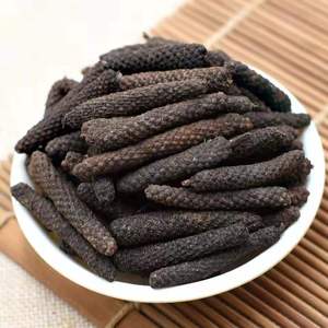 Pepe Lungo Naturale Essiccato Huaran, Piper Longum Crudo, Bacche di Piper Longum Essiccate, Spezie Sfuse per Cucina e Condimento - Product Image 3
