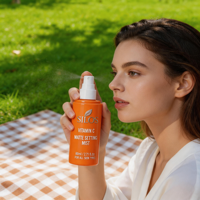 Brume Fixatrice Hydratante Longue Durée Acide Hyaluronique Fini Mat Tous Types de Peau Bio Végane Non Testée sur les Animaux Haute Performance