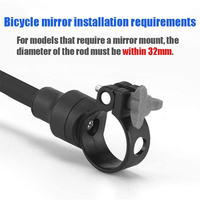 1 Paire de Miroirs Réfléchissants Réglables pour Vélo, Rétroviseurs 360° Rotatifs et Pliables, Miroir de Sécurité Grand Angle pour Vélo