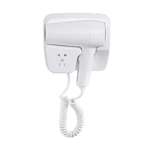 FALIN FL-2115 Bathroom Hotel Hair Dryer With Shaver Socket Wall Mounted Hair Dryer Factory Supply