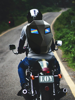 Mochila LED Impermeable para Motociclistas, con Pantalla Negra para Publicidad, Mochila LED para Caminar, Bolsa para Motociclistas