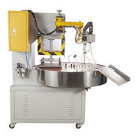 Machine d'emballage automatique à table rotative à manipulateur unique pour scellage sous blister de jouets en PVC et de piles
