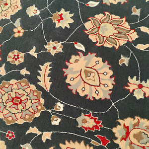 Tapis de luxe 100% laine de Nouvelle-Zélande, fait main, tufté à la main, imprimé, écologique, motifs floraux persans, style oriental - Product Image 3