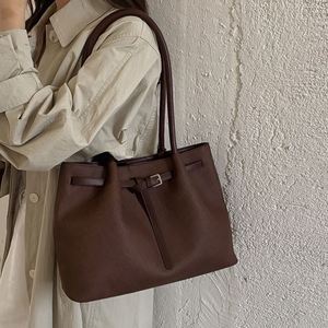 Sac fourre-tout minimaliste pour femme, grande capacité, en cuir PU, sac à main pour le travail et les voyages - Product Image 2