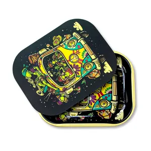 Plateau à rouler incassable, mignon, vierge, en métal, pour sublimation, avec couvercle magnétique - Product Image 5