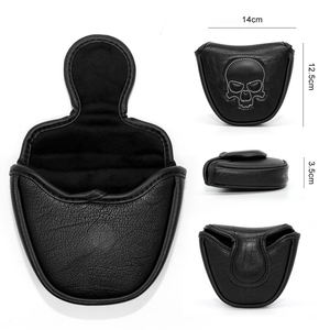 Housse de putter de golf en cuir PU brodée, prix d'usine, pour mallet putter - Product Image 4