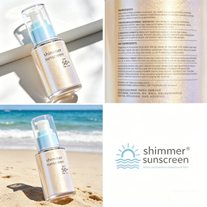 <span class=keywords><strong>Crema</strong></span> <span class=keywords><strong>Solare</strong></span> Scintillante, Finitura Luminosa Resistente all'Acqua Non Comedogenica <span class=keywords><strong>Protezione</strong></span> <span class=keywords><strong>Solare</strong></span> per Tutti i Tipi di Pelle - Product Image 3