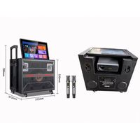 Nouveau modèle en stock, Vente chaude, OEM, Système de sonorisation DJ actif et amplifié 6800W 10 pouces avec trolley, Bluetooth, Jukebox, TV et projecteur