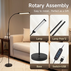 Nordic Led <strong>Floor</strong> <strong>Lamp</strong> 3 Lighting Modes Dimmable Disk Base <strong>Floor</strong> <strong>Lamps</strong> Home Decor <strong>Tripod</strong> Base Luxury Standing <strong>Lamp</strong>/<strong>Floor</strong> Light - Product Image 3